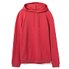 Толстовка с капюшоном унисекс Hoodie, красный меланж с нанесением логотипа