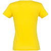 Футболка женская MISS 150, желтая с нанесением логотипа