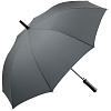 Зонт-трость Lanzer, серый с нанесением логотипа
