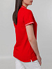 Рубашка поло женская Virma Stripes Lady, красная с нанесением логотипа