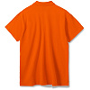 Рубашка поло мужская SUMMER 170, оранжевая с нанесением логотипа