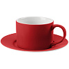 Набор для чая на 2 персоны Best Morning, красный с нанесением логотипа