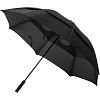 Зонт-трость oldCourse, черный с нанесением логотипа
