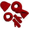 Варежки Nordkyn, красные с нанесением логотипа