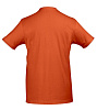 Футболка мужская с контрастной отделкой MADISON 170, оранжевый/белый с нанесением логотипа