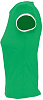 Футболка женская MOOREA 170, ярко-зеленая с белой отделкой с нанесением логотипа