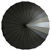 Зонт-трость «Спектр», черный с нанесением логотипа