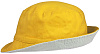 Панама Unit Summer двусторонняя, желтая с серым с нанесением логотипа