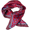 Платок Tourbillon Silk, бордовый с нанесением логотипа