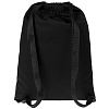 Рюкзак Nock, черный с черной стропой с нанесением логотипа