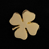 Шильдик «Счастливый клевер», золотистый с нанесением логотипа