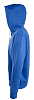 Толстовка мужская Soul Men 290 с контрастным капюшоном, ярко-синяя с нанесением логотипа