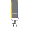 Лента светоотражающая Interlevel, желтая с серым с нанесением логотипа