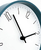 Часы настенные Floyd, голубые с белым с нанесением логотипа