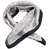 Платок Leopardo Silk, серый с нанесением логотипа
