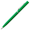 Ручка шариковая Euro Chrome, зеленая с нанесением логотипа