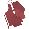 Набор полотенец Fine Line, красный с нанесением логотипа