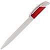 Ручка шариковая Bio-Pen, белая с красным с нанесением логотипа
