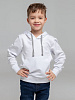 Толстовка с капюшоном детская Kirenga Kids, белая с нанесением логотипа