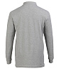 Рубашка поло мужская с длинным рукавом Star 170, серый меланж с нанесением логотипа