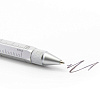 Ручка шариковая Construction, мультиинструмент, серебристая с нанесением логотипа