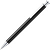 Ручка шариковая Attribute, черная с нанесением логотипа