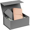 Коробка LumiBox, серая с нанесением логотипа