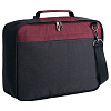 Рюкзак для ноутбука 2 в 1 twoFold, серый с бордовым с нанесением логотипа