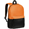 Рюкзак Base Up, черный с оранжевым с нанесением логотипа