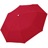 Зонт складной Fiber Alu Light, красный с нанесением логотипа