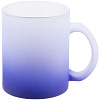 Кружка Grade Fade для сублимационной печати, матовая, синяя с нанесением логотипа
