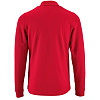 Рубашка поло мужская с длинным рукавом PERFECT LSL MEN, красная с нанесением логотипа