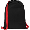 Рюкзак Nock, черный с красной стропой с нанесением логотипа