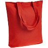 Холщовая сумка Avoska, красная с нанесением логотипа