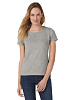 Футболка женская E190 серый меланж с нанесением логотипа