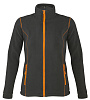 Куртка женская NOVA WOMEN 200, темно-серая с оранжевым с нанесением логотипа