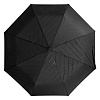 Складной зонт Magic с проявляющимся рисунком, черный с нанесением логотипа
