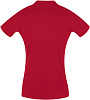 Рубашка поло женская PERFECT WOMEN 180 красная с нанесением логотипа