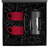 Набор для чая на 2 персоны Best Morning, красный с нанесением логотипа