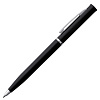 Ручка шариковая Euro Chrome, черная с нанесением логотипа