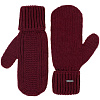 Варежки Brugge, бордовые с нанесением логотипа