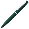Ручка шариковая Bolt Soft Touch, зеленая с нанесением логотипа