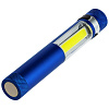 Фонарик-факел LightStream, малый, синий с нанесением логотипа