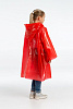 Дождевик-плащ детский BrightWay Kids, красный с нанесением логотипа
