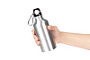 Бутылка для воды Funrun 400, серебристая с нанесением логотипа