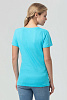 Футболка женская MISS 150, бирюзовая с нанесением логотипа