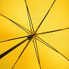 Зонт-трость с цветными спицами Bespoke, желтый с нанесением логотипа