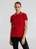 Рубашка поло женская Practice Women 270, красная с белым с нанесением логотипа