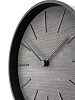 Часы настенные Plato, черное дерево с нанесением логотипа