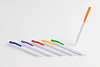 Ручка шариковая Pin, белая с фиолетовым с нанесением логотипа